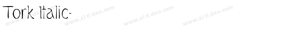 Tork Italic字体转换